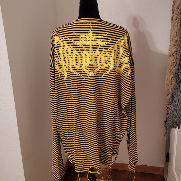 Drop Dead stripped long sleeve tee - Picture 1 of 3